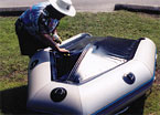 cleaning bottom boat inflatable - aurora marine