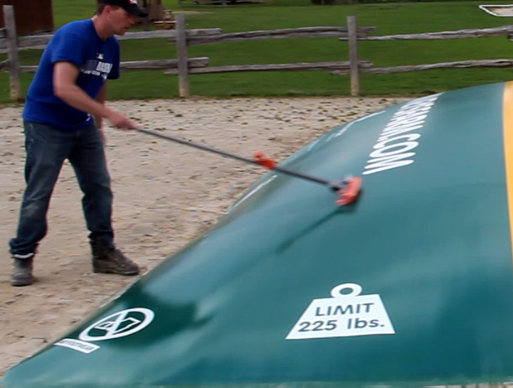 jumping pillow after