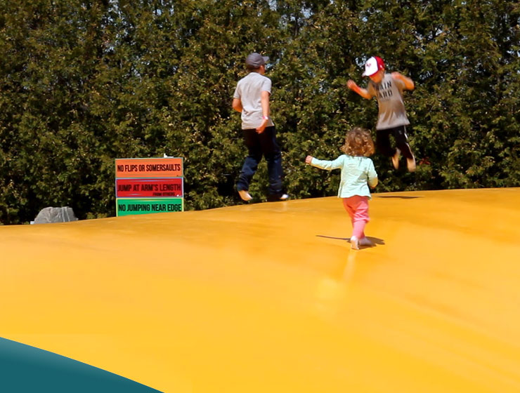 jumping pillow kids